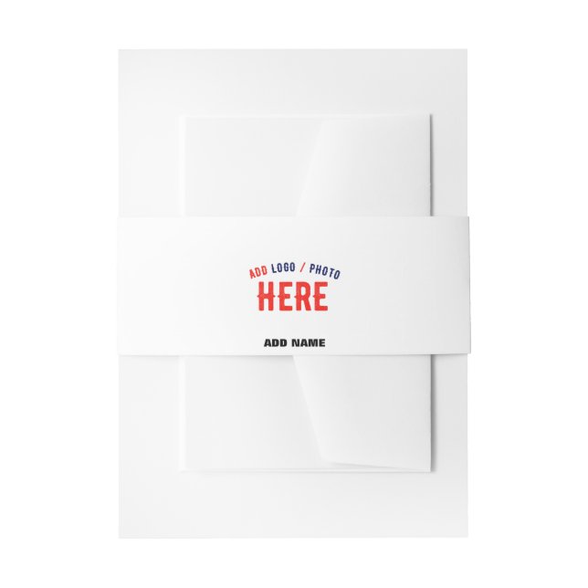 CINTAS PARA INVITACIONES PERSONALIZABLE MODERNO ESTILO BLANCO VERIFICADO MA (Anverso Ejemplo)