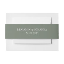 Personalizado Boda elegante Moss Green
