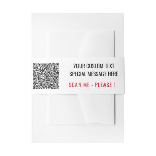 Cintas Para Invitaciones Personalizado Código QR Analizar información Color