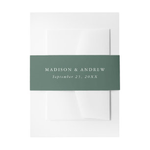 Cintas Para Invitaciones Personalizado Verde Oscuro