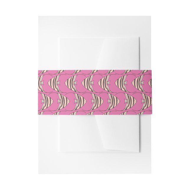 Cintas Para Invitaciones Pez ángel rosa (Anverso Ejemplo)