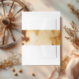 Cintas Para Invitaciones Piel de vaca de Boda ruso occidental