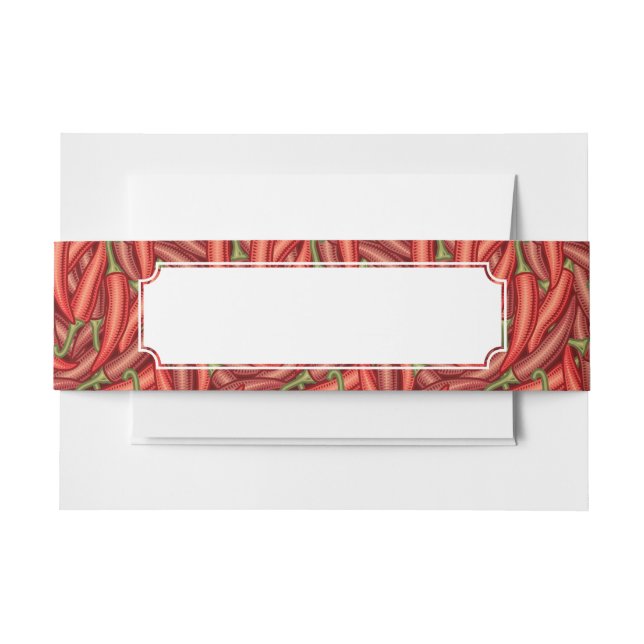 Cintas Para Invitaciones Pimientas de chile (Anverso Ejemplo)