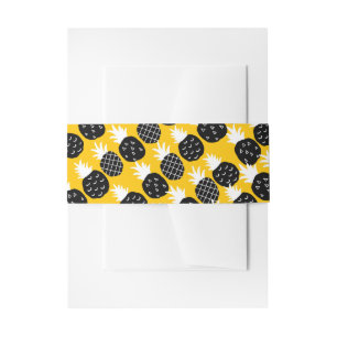 Cintas Para Invitaciones Piña negra