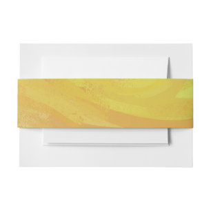 Cintas Para Invitaciones Pineapple Yellow Swirl