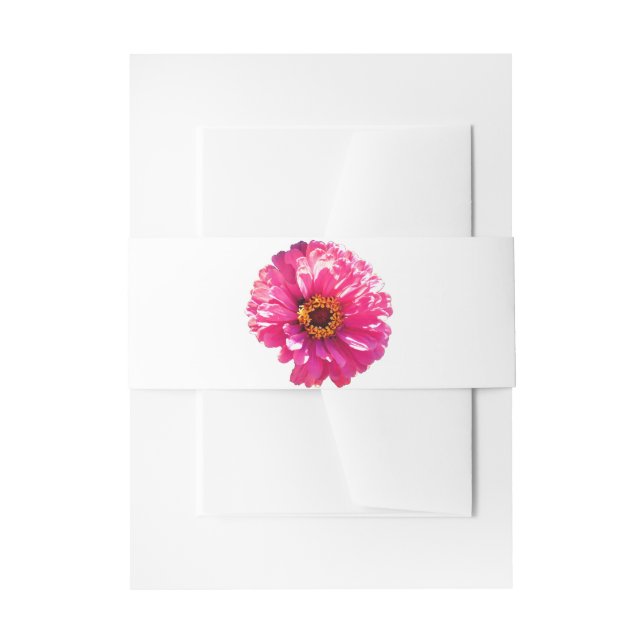 Cintas Para Invitaciones Pink Daisy (Anverso Ejemplo)