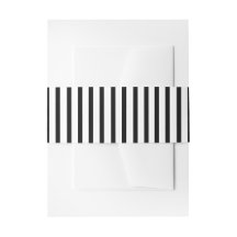 Pinstripe delgada blanca y negra