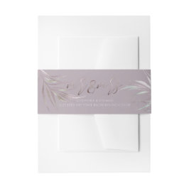 Cintas Para Invitaciones PixDezines Mauve Palms Sr.+Sra.