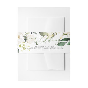 Cintas Para Invitaciones PixDezines Rosas Alabastro Acuarela