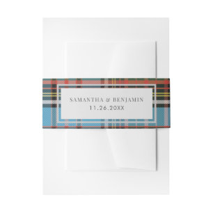 Cintas Para Invitaciones Plaid Tartan Clan Anderson Rustic Boda Personaliza