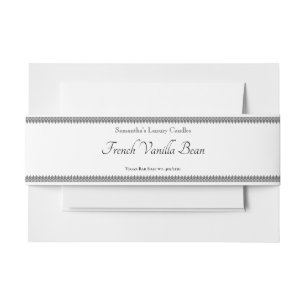 Cintas Para Invitaciones Plantilla de etiqueta de jabón de encaje negro vin