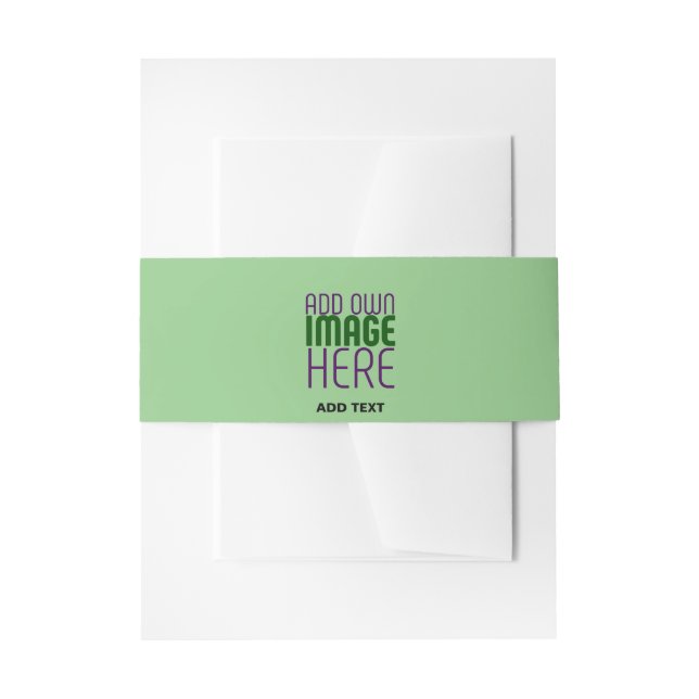 CINTAS PARA INVITACIONES PLANTILLA DE TEXTO DE IMAGEN VERDE MENTA EDITABLE  (Anverso Ejemplo)