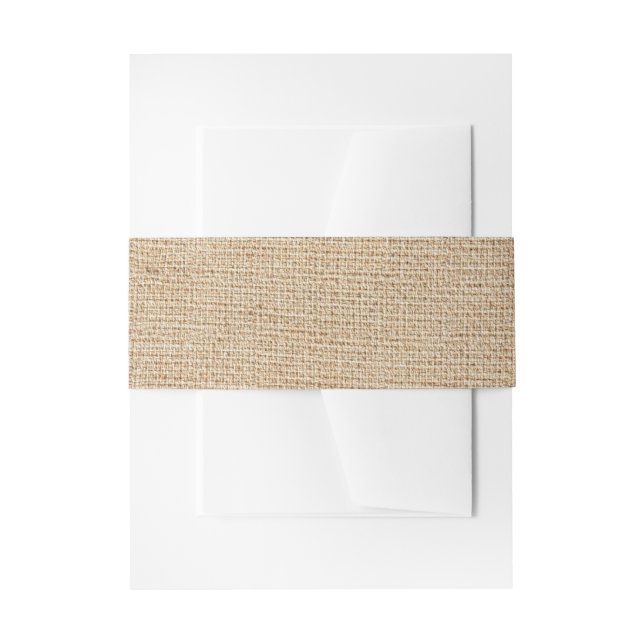 Cintas Para Invitaciones Plantilla - fondo de la arpillera (Anverso Ejemplo)