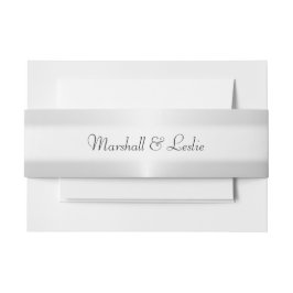 Cintas Para Invitaciones Plata con texto