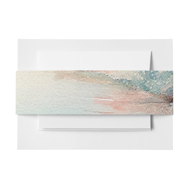 Cintas Para Invitaciones Playa temática costera (Anverso Ejemplo)