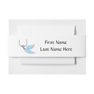 Cintas Para Invitaciones plumas de herradura