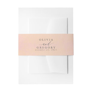 Cintas Para Invitaciones Polvorientos Rosas y tonos de rosa pálido elegante