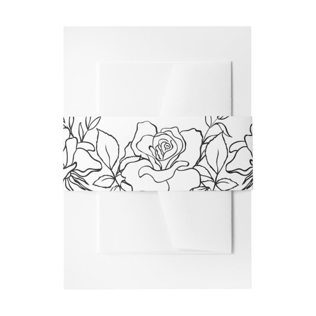 Cintas Para Invitaciones Posada De Rosas Boda Invitación Suite (Anverso Ejemplo)