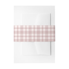 Cintas Para Invitaciones Preppy pink gingham country Bridal Shower