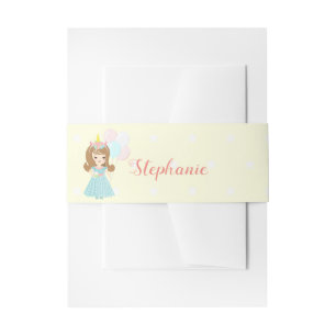 Cintas Para Invitaciones Princesa de Unicorn