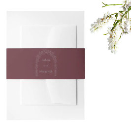 Cintas Para Invitaciones Puerta simple del Boda floral rojo