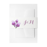 Purple Calla Lillies Monograma Boda Floral