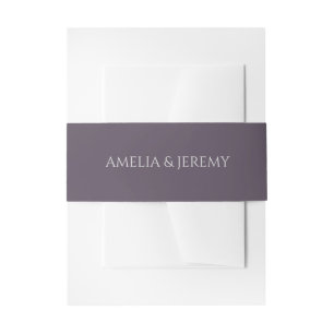 Cintas Para Invitaciones Purple Moody Floral