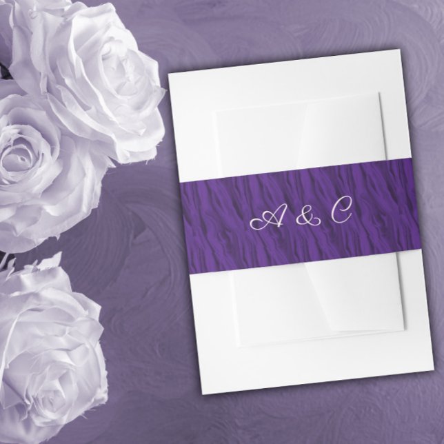 Cintas Para Invitaciones Purple Silk Wedding (Subido por el creador)