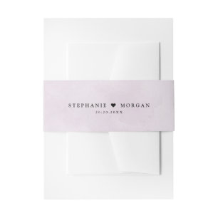 Cintas Para Invitaciones Púrpura ciruela simple rústico Boho Boda