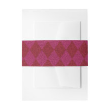 Purpurina de diamantes rosados y rojos