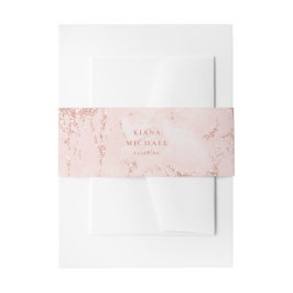 Cintas Para Invitaciones Purpurina de piedra Boda Rosa Gold ID647