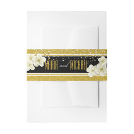 Cintas Para Invitaciones Purpurina Flores Boda Stationery