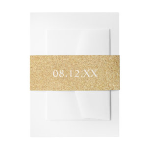 Cintas Para Invitaciones Purpurina Glam Date Boda