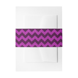 Cintas Para Invitaciones Purpurina Purple Zig Zag