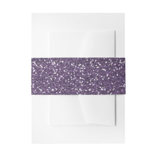 Cintas Para Invitaciones Purpurina púrpura y de plata brillante