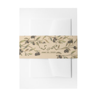 Cintas Para Invitaciones Rama de olivo: un toque toscano