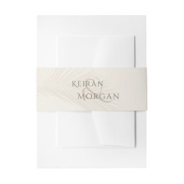 Cintas Para Invitaciones Rama Tropical de Ampersand Palm Leaf Beach