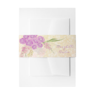 Cintas Para Invitaciones Ramo de Rosas con Lazo Crepuscular