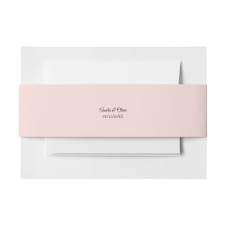 Cintas Para Invitaciones Ramo de tulipanes rosados elegantes para boda