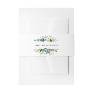 Cintas Para Invitaciones Ramo del verdor del jardín personalizado