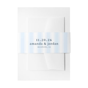 Cintas Para Invitaciones Rayas Azules Tranquilas