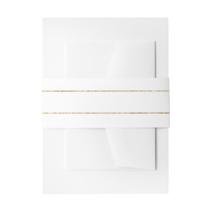 Cintas Para Invitaciones Rayas Doradas