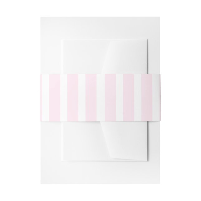 Cintas Para Invitaciones Rayas Rosa Claro (Anverso Ejemplo)
