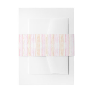 Cintas Para Invitaciones Rayas rosadas de acuarela