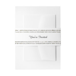 Cintas Para Invitaciones Recorte Purpurina plateado de moda - Banda Belly