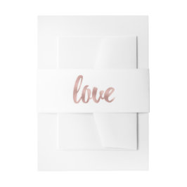 Cintas Para Invitaciones Relieve metalizado de oro rosa        