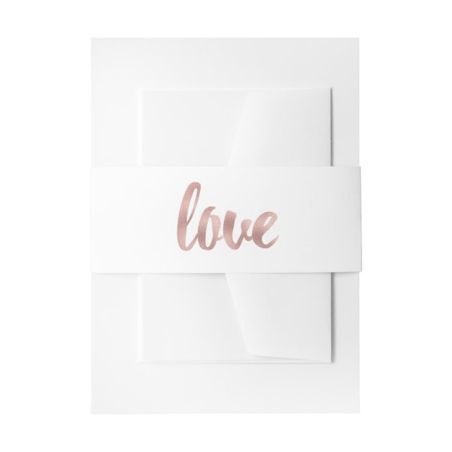 Cintas Para Invitaciones Relieve metalizado de oro rosa         (Anverso Ejemplo)