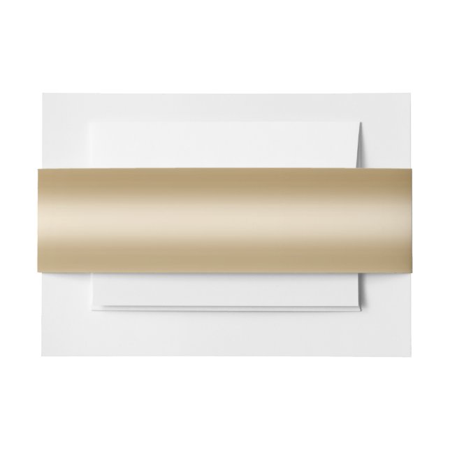 Cintas Para Invitaciones Relieve metalizado dorado moderno (Anverso Ejemplo)