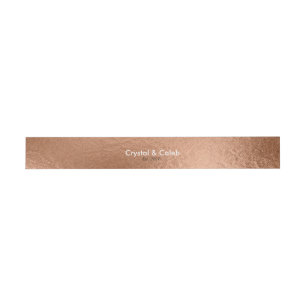 Cintas Para Invitaciones Relieve metalizado-Efecto color de rosa hermoso