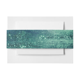 Cintas Para Invitaciones Relieve metalizado Glitzy Glam irlandés Faux Gre